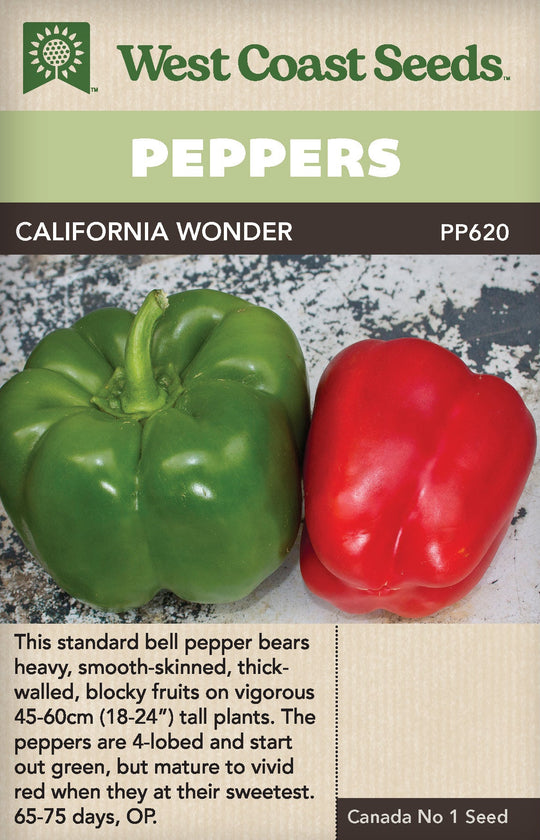Pepper California Wonder - West Coast Seeds