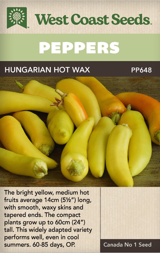 Pepper Hungarian Hot Wax - West Coast Seeds