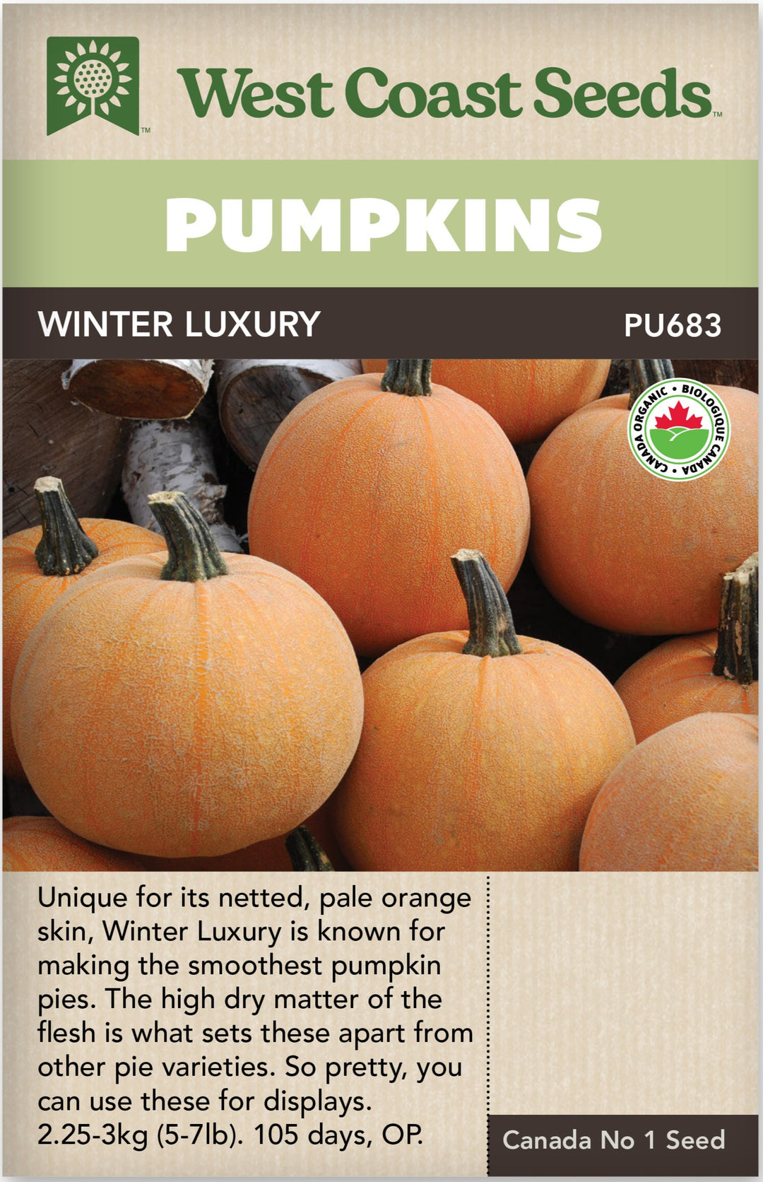 Pumpkin Winter Luxury - West Coast Seeds