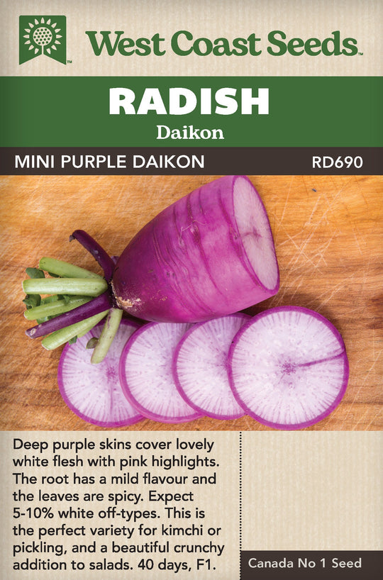 Radish Mini Purple - West Coast Seeds