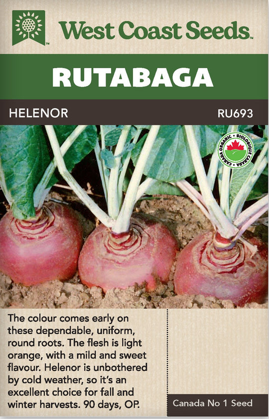 Organic Rutabaga Helenor Coated - West Coast Seeds
