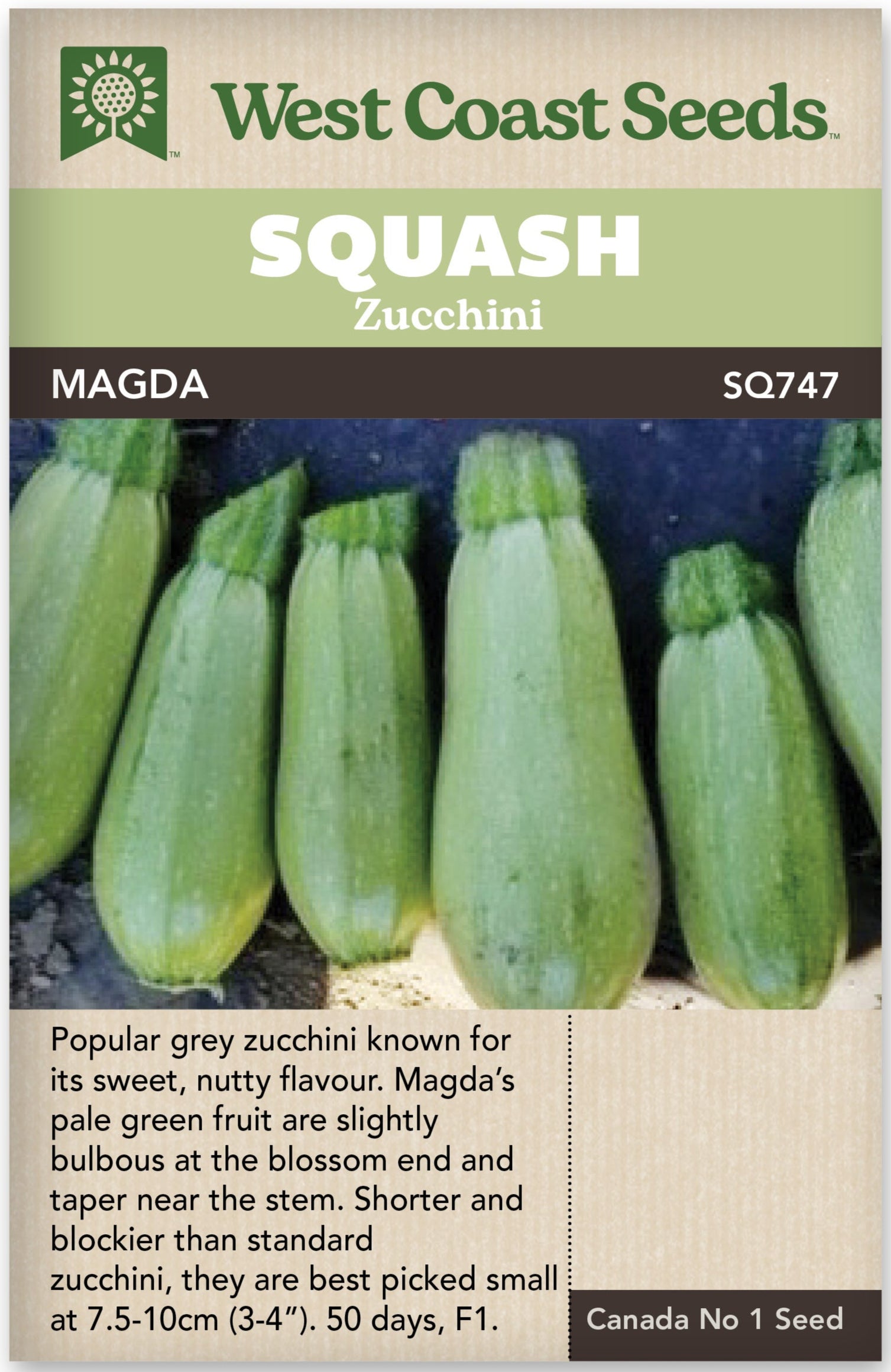 Zucchini Magda - West Coast Seeds