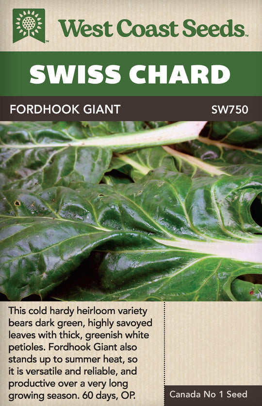 Swiss Chard Fordhook Giant - West Coast Seeds