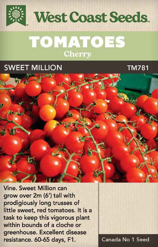 Tomato Sweet Million - West Coast Seeds