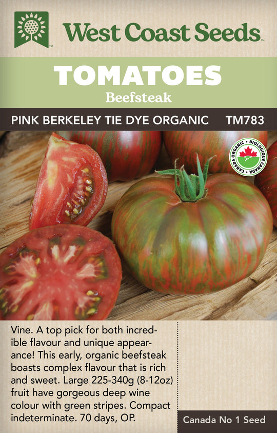 Organic Tomatoes Pink Berkeley Tie Dye - West Coast Seeds