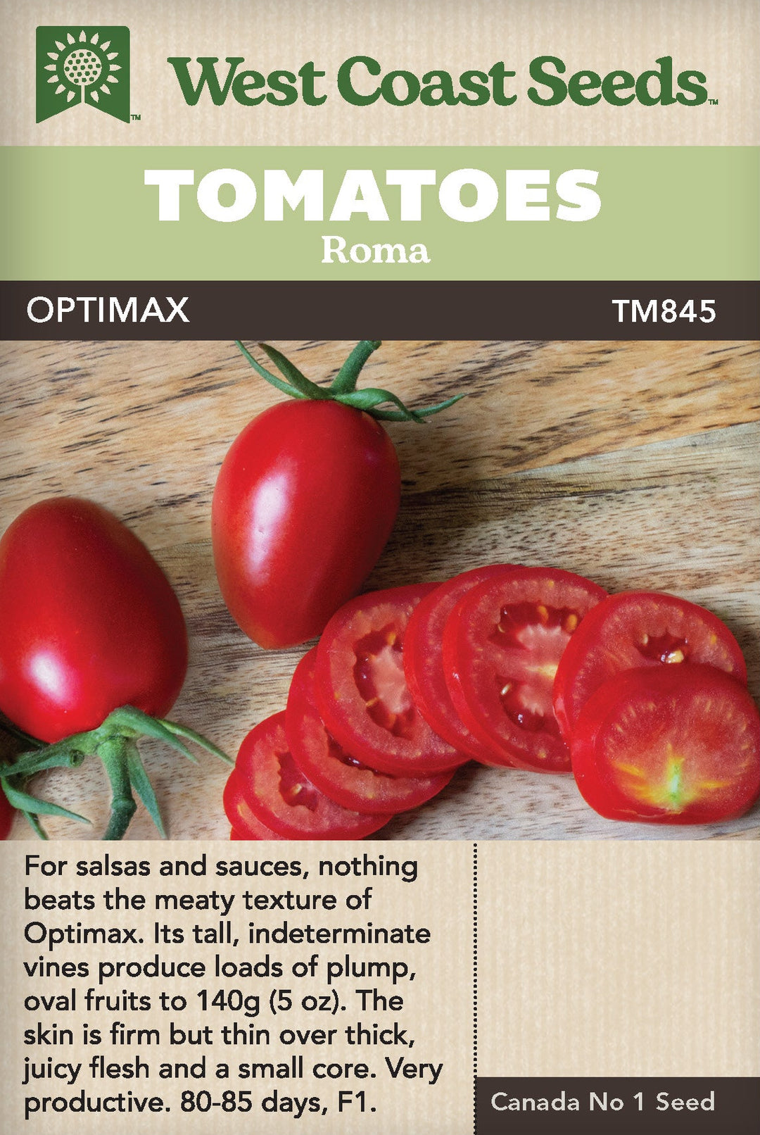 Tomato Optimax Roma  - West Coast Seeds