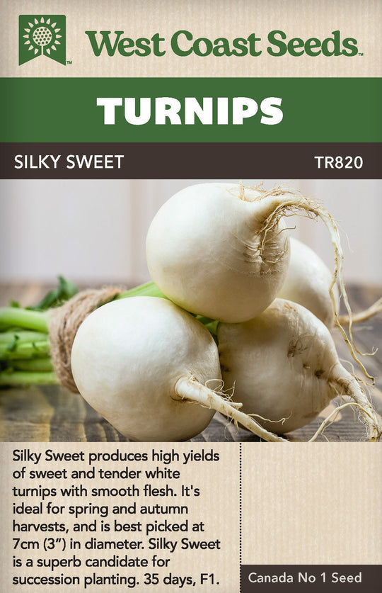 Turnips Silky Sweet - West Coast Seeds Ltd