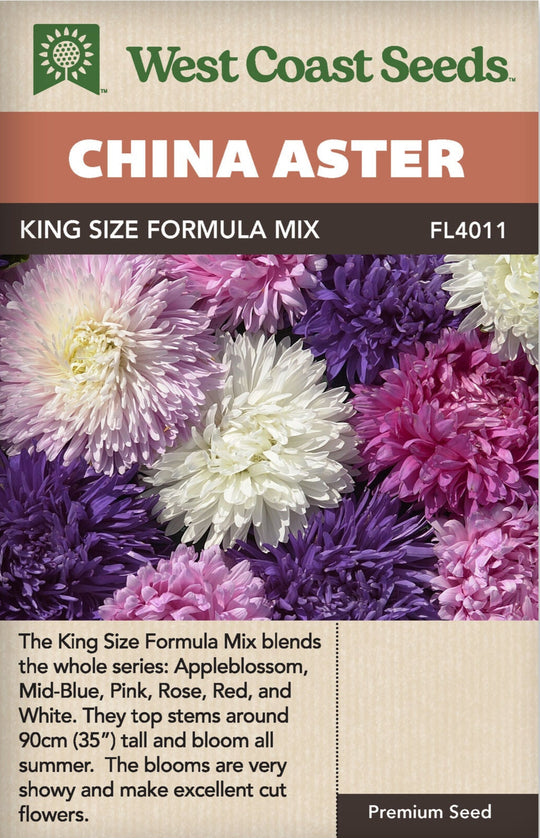 Aster King Size Formula Mix - West Coast Seeds