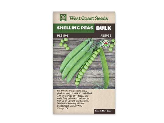 BULK Organic Shelling Pea PLS 595 - West Coast Seeds