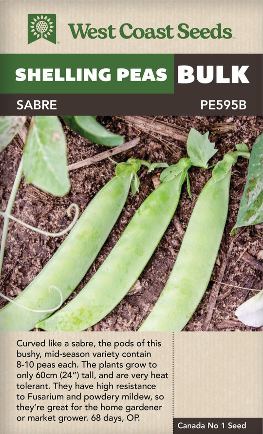 BULK Pea Sabre Shelling - West Coast Seeds