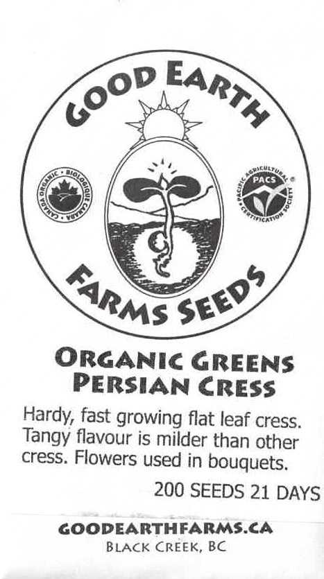 Persian Cress Organic - Good Earth Farms