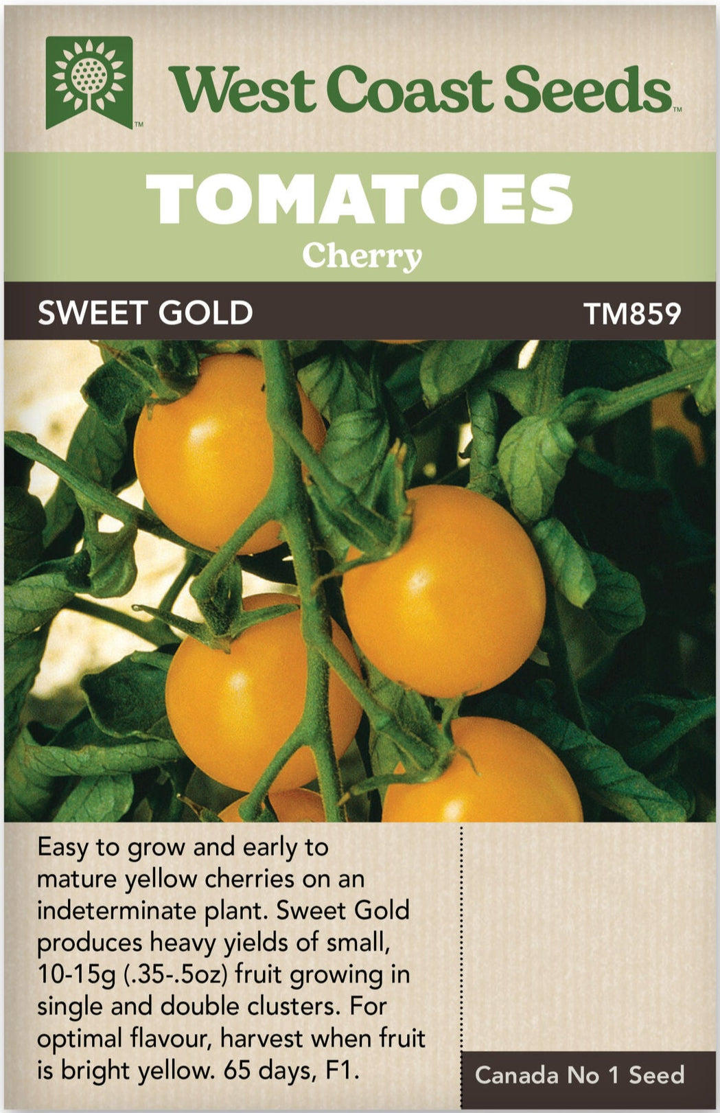 Tomato Cherry Sweet Gold - West Coast Seeds