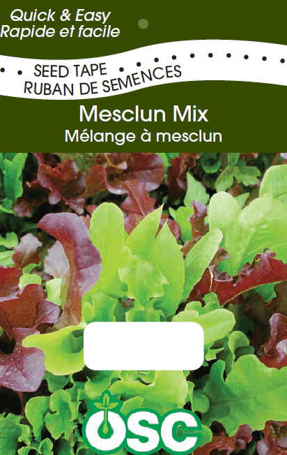 Seed Tape Mesclun Mix - Ontario Seed Company
