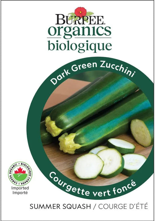 Organic Zucchini Dark Green - Burpee Seeds