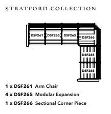 Stratford Collection L - Shape Sectional