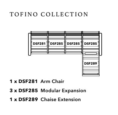 Tofino Collection Chaise Sectional