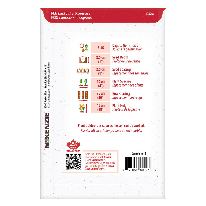 Pea Laxton's Progress - McKenzie Seeds