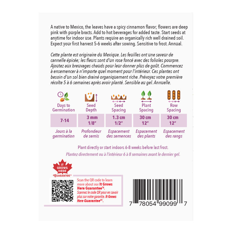 Basil Cinnamon - McKenzie Seeds