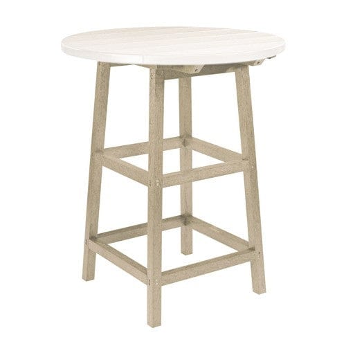 TB03 40" PUB TABLE LEGS BEIGE 07 CR PLASTICS OUTDOOR FURNITURE