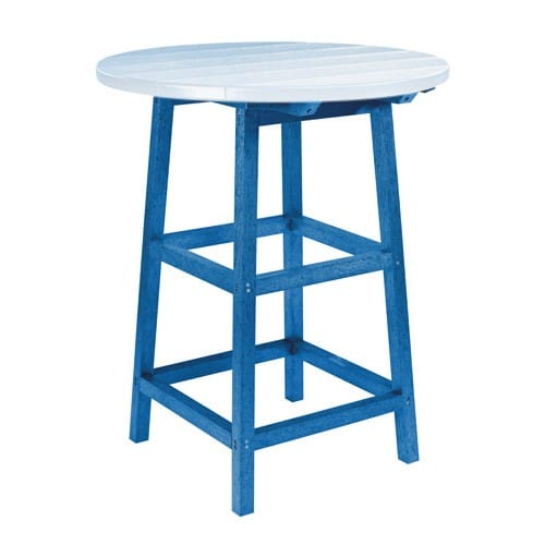 TB03 40" PUB TABLE LEGS BLUE 03 CR PLASTICS OUTDOOR FURNITURE