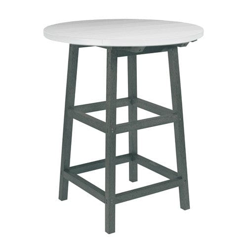 TB03 40" PUB TABLE LEGS SLATE GRAY CR PLASTICS OUTDOOR FURNITURE