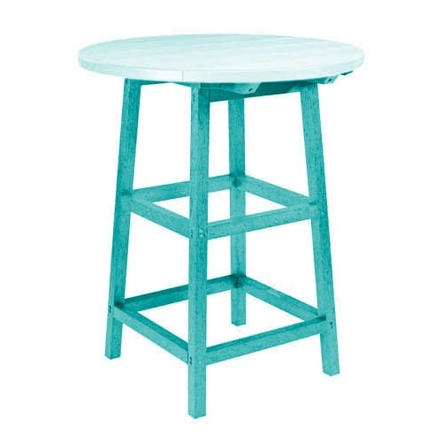 TB03 40" PUB TABLE LEGS TURQUOISE 09 CR PLASTICS OUTDOOR FURNITURE