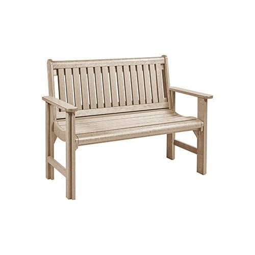 B01 4' GARDEN BENCH BEIGE | CR PLASTICS