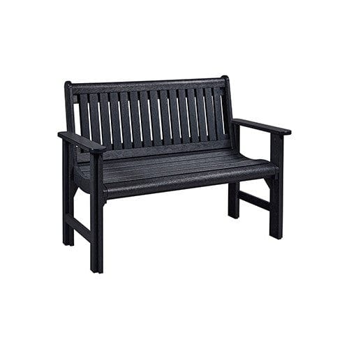 B01 4' GARDEN BENCH BLACK | CR PLASTICS