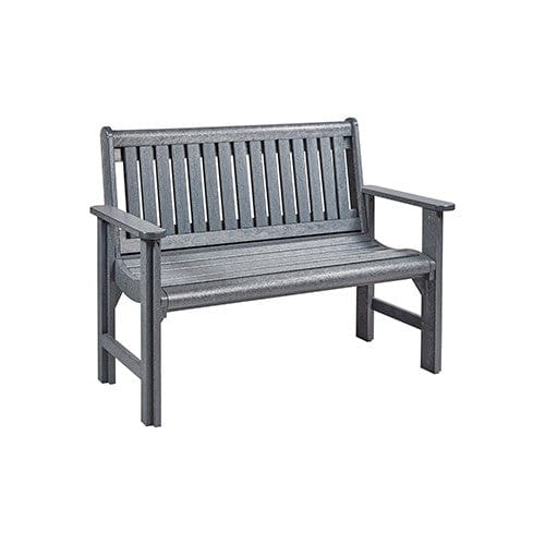 B01 4' GARDEN BENCH SLATE GRAY | CR PLASTICS