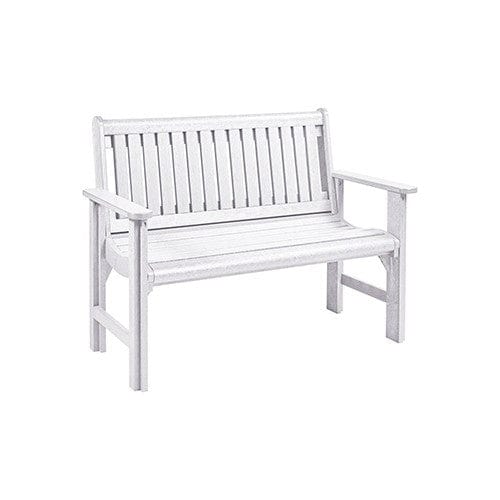 B01 4' GARDEN BENCH White | CR PLASTICS