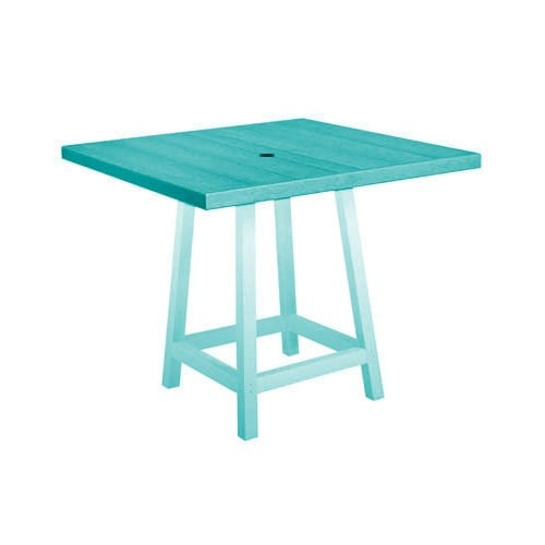 TT13 40" PUB TABLE TOP TURQUOISE 09