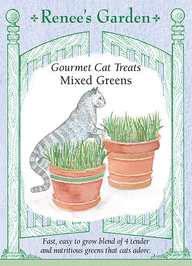 Cat Gourmet Treats Mixed Greens - Renee's Garden