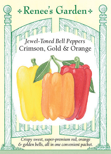 Pepper Crimson, Gold & Orange - Renee's Garden