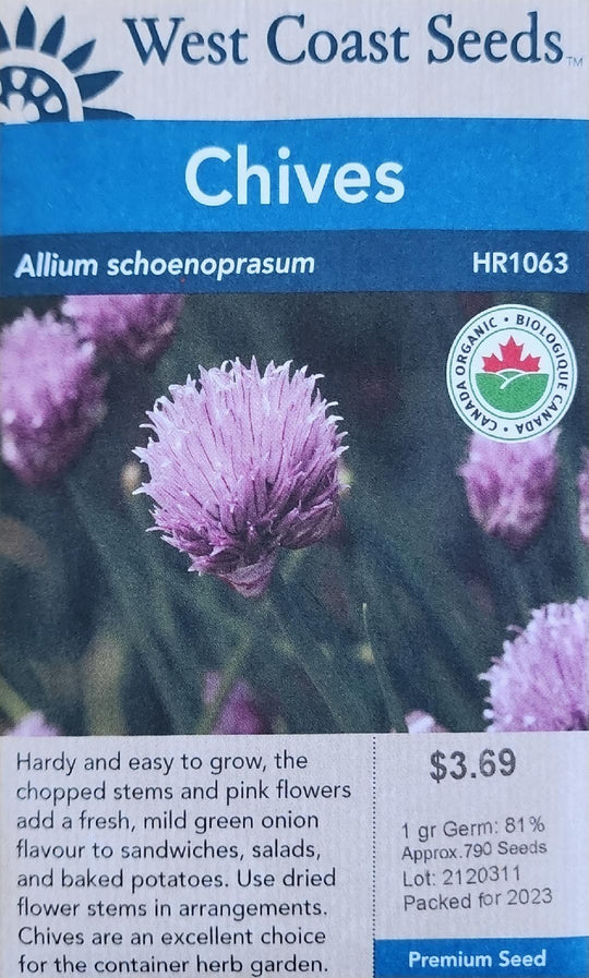 Organic Chives - West Coast Seeds