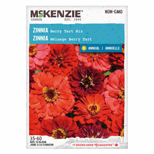 Zinnia Berry Tart Mix - McKenzie Seeds