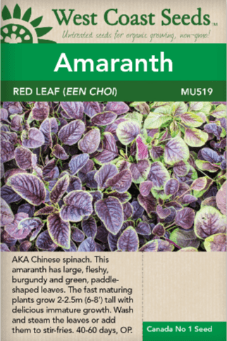 Amaranth Red Leaf - West Coast Seeds