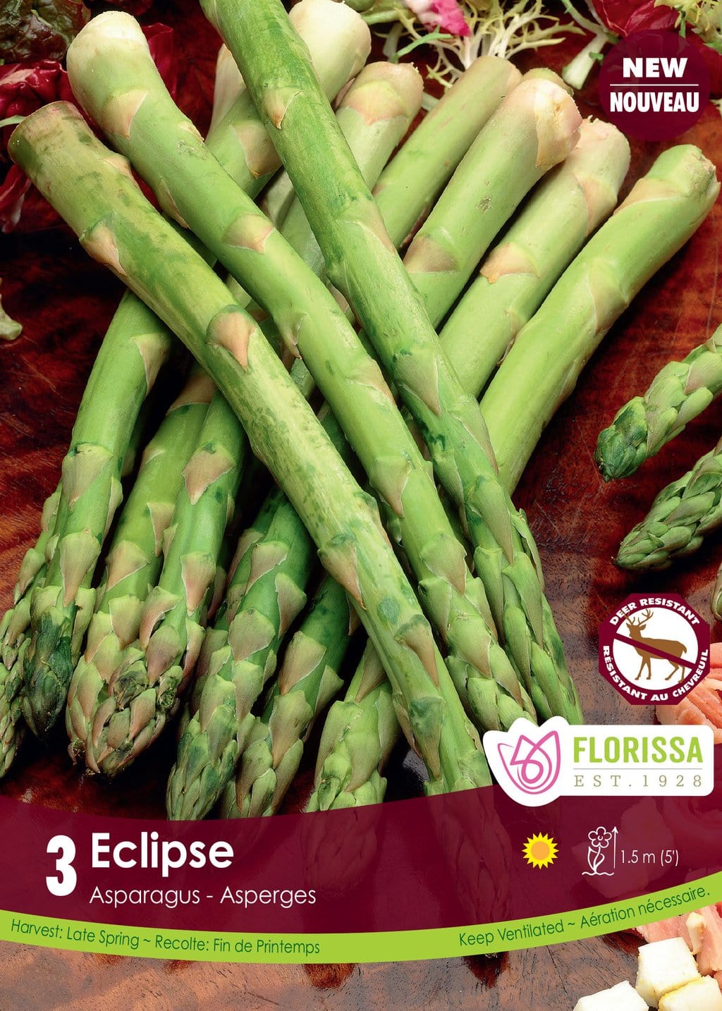 Asparagus - Eclipse, 3 Pack