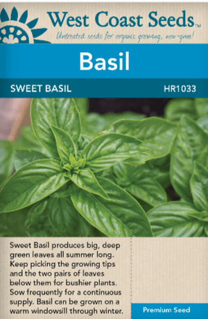 Basil Sweet Basil - West Coast Seeds