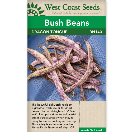 Bean Dragon Tongue - West Coast Seeds