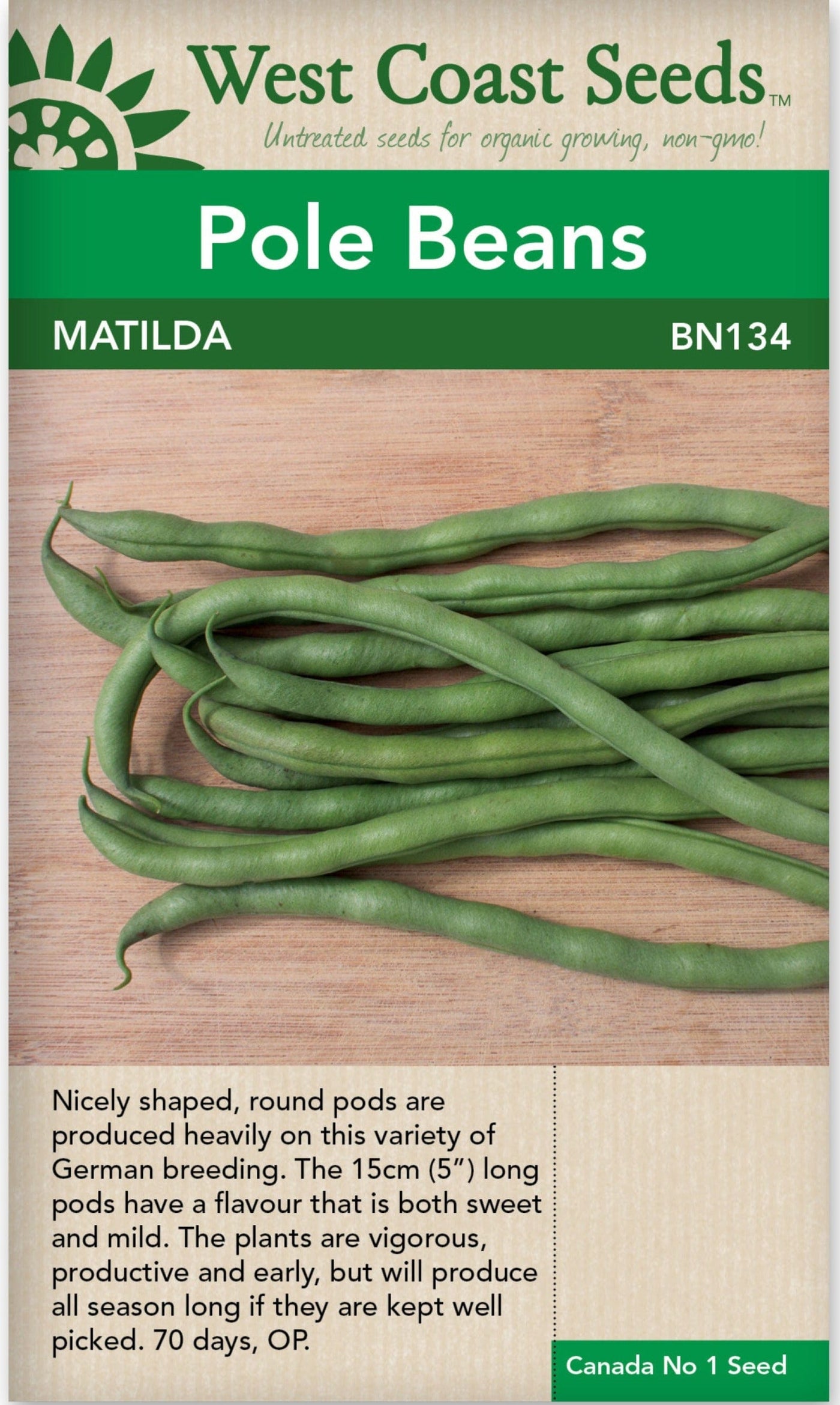 Bean Matilda Pole - West Coast Seeds