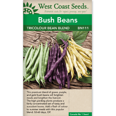Beans Tricolour Blend - West Coast Seeds