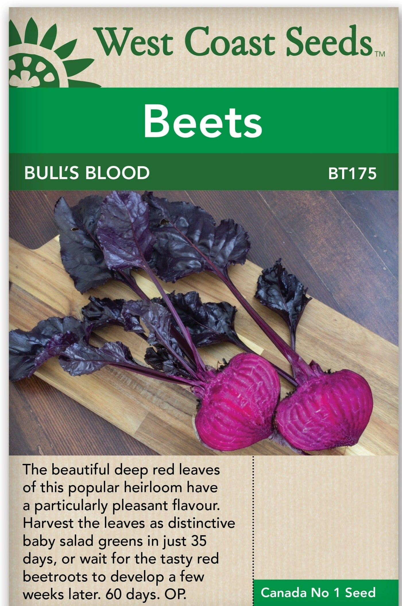 Beet Bull's Blood - West Coast Seeds