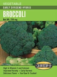 Broccoli Early Dividend Hybrid - Cornucopia Seeds