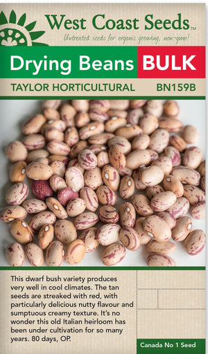 BULK Bean Taylor Horticultural - West Coast Seeds