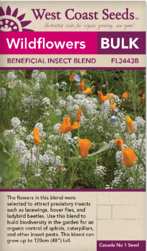 Wildflowers Beneficial Insect Blend BULK SIZE - West Coast Seeds