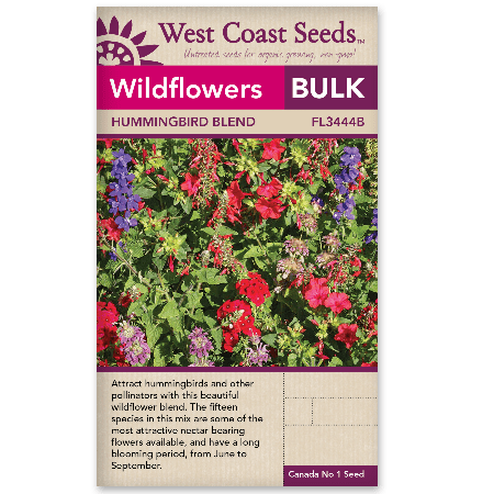 Wildflowers Hummingbird BULK - West Coast Seeds
