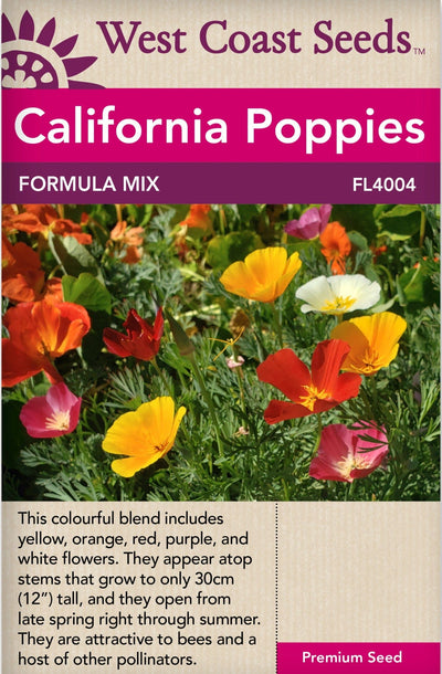 California Poppy Formula Mix - West Coast Seeds