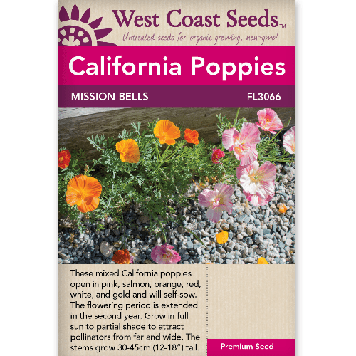 Poppies Mission Bells - West Coast Seeds