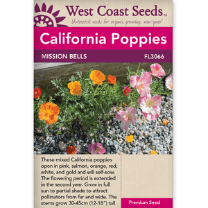 Poppies Mission Bells - West Coast Seeds