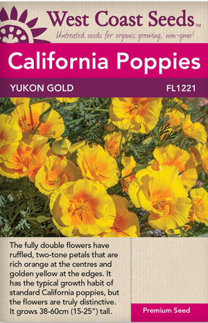 California Poppy Yukon Gold - West Coast Seeds